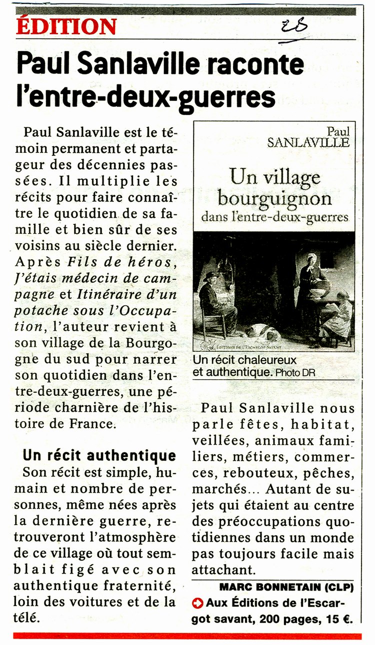  - Journal-Saone-et-Loire-Village-Bourguignon-entre-deux-guerres-Paul-Sanlaville-143