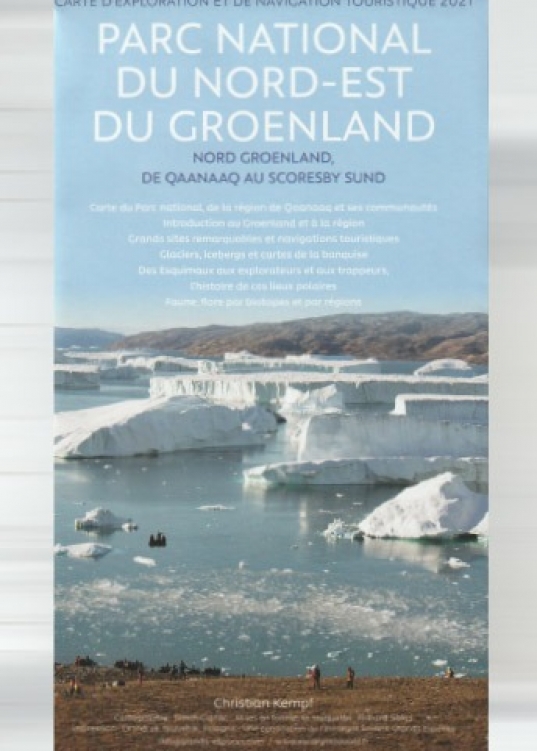 carte touristique du Nord-Est du Groenland